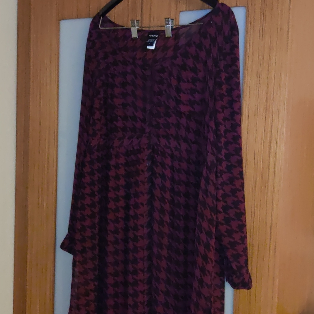 Torrid sheer Hi low Dress Sz 1X